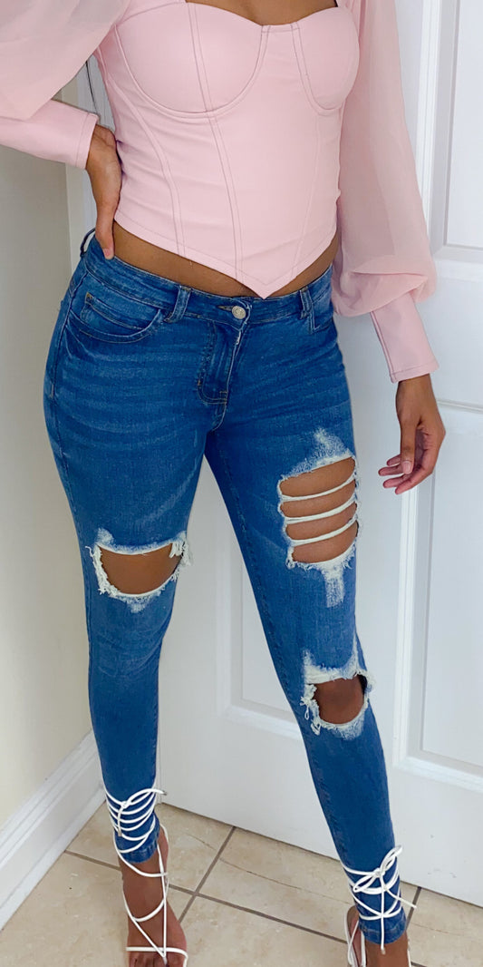 Ella Distressed Skinny Jeans