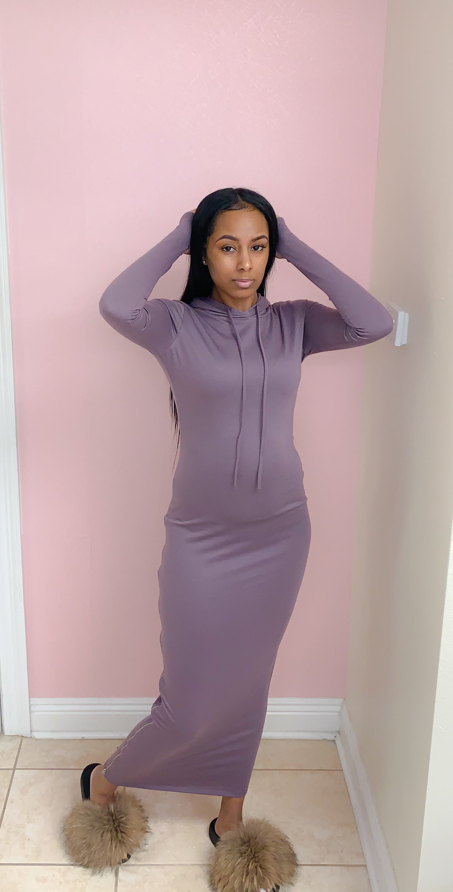 Zipped Hoodie - Lavender