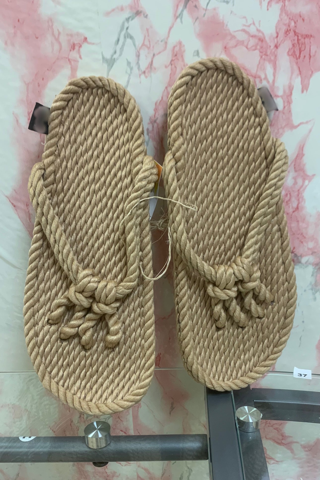 Rope Sandals - Camel